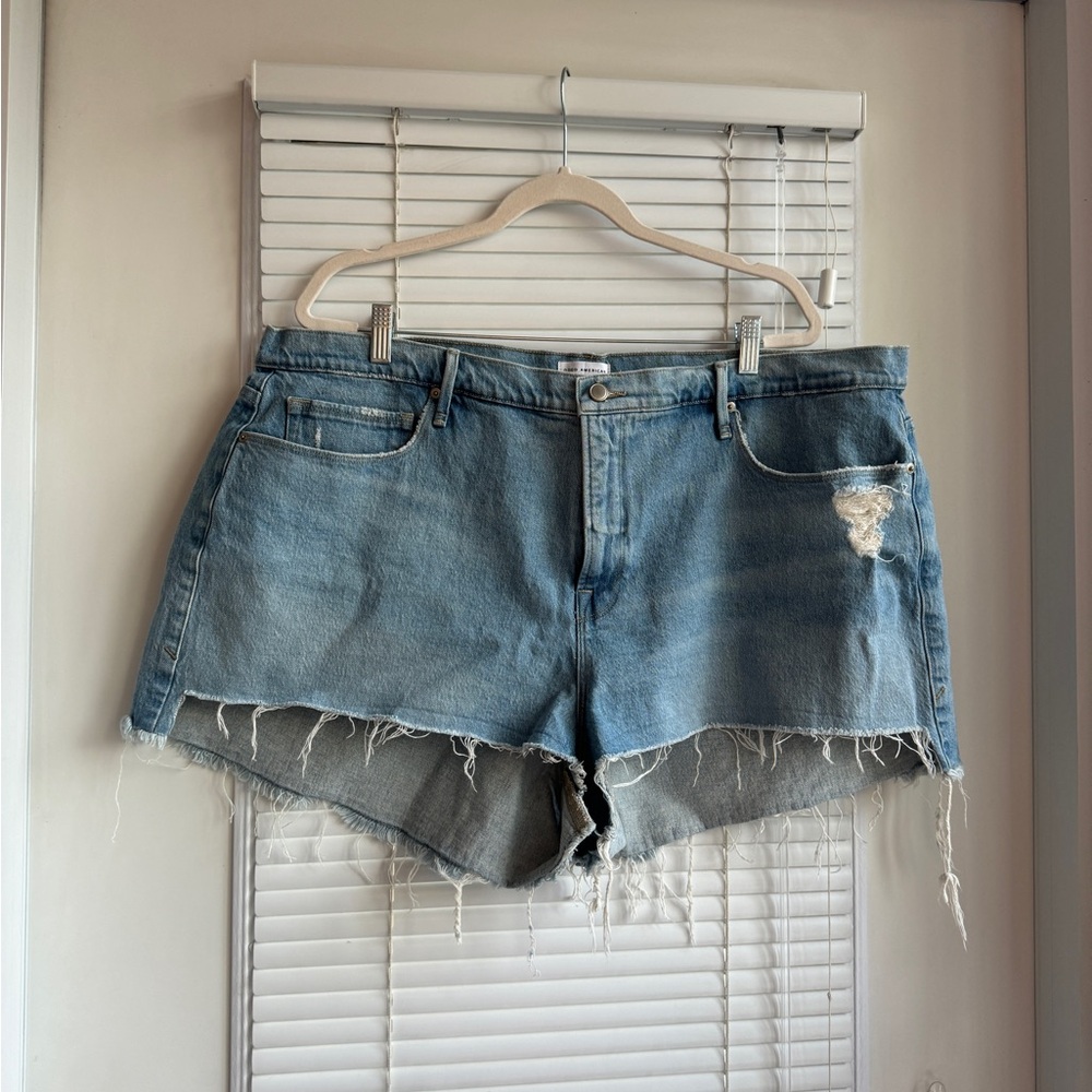 Good American Denim Shorts SZ 18